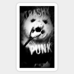 Trashy Punk - Black Sticker